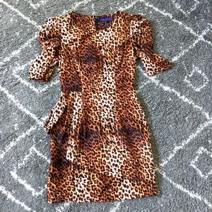 🔥3/$30🔥Forever 21 Animal print dress sz: S